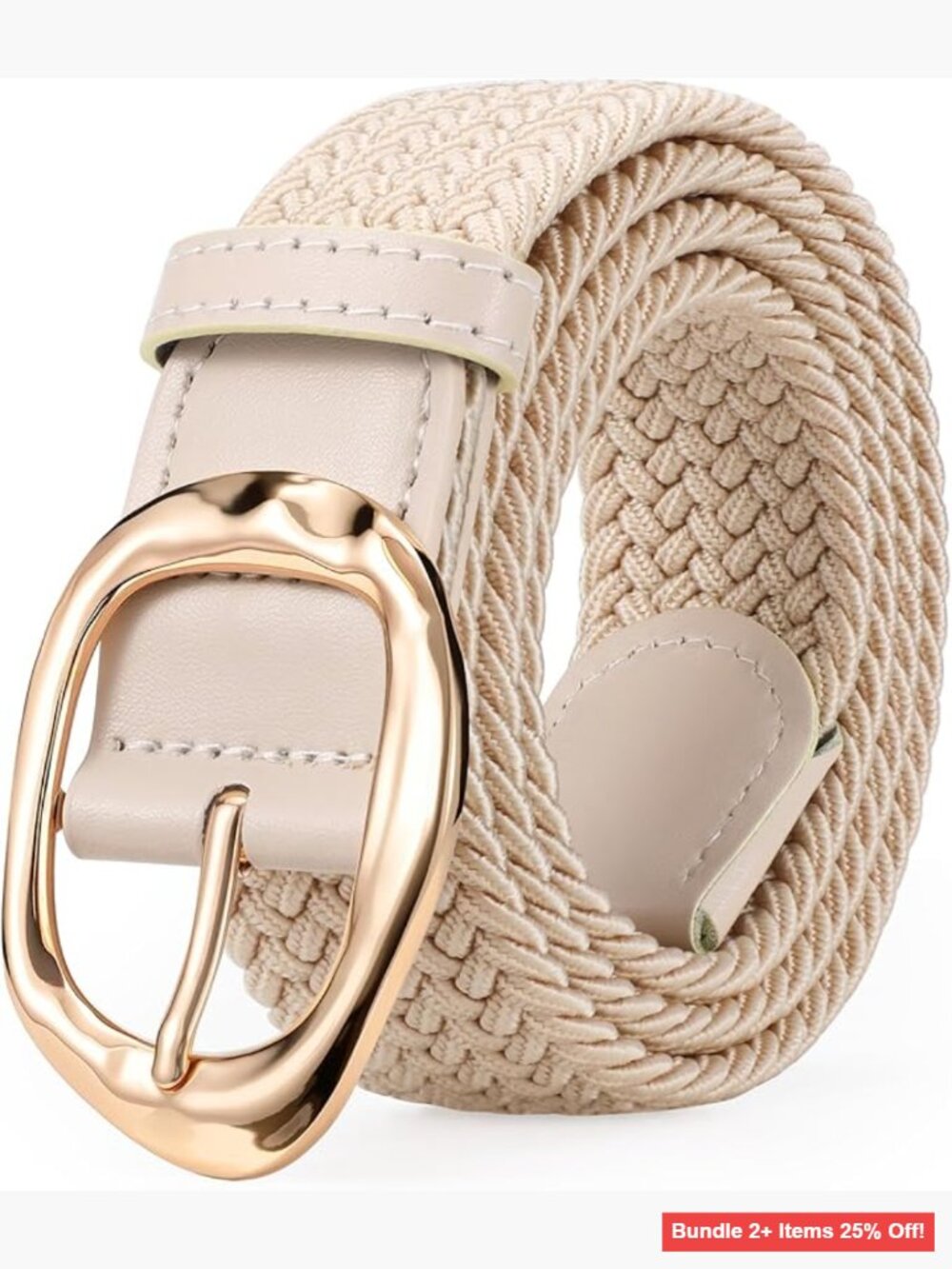 Braided Elastic Belt Adjustable Stretch Woven Golf Casual Jeans Pants